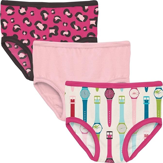 Kickee Pants Kids Print Underwear Set 3-Pack (Big Kids) (Wallaby