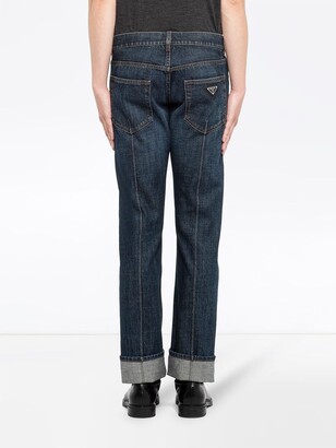 Prada Bootcut Five-Pocket Jeans