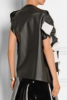 Thumbnail for your product : Junya Watanabe Appliquéd shell and faux patent-leather top