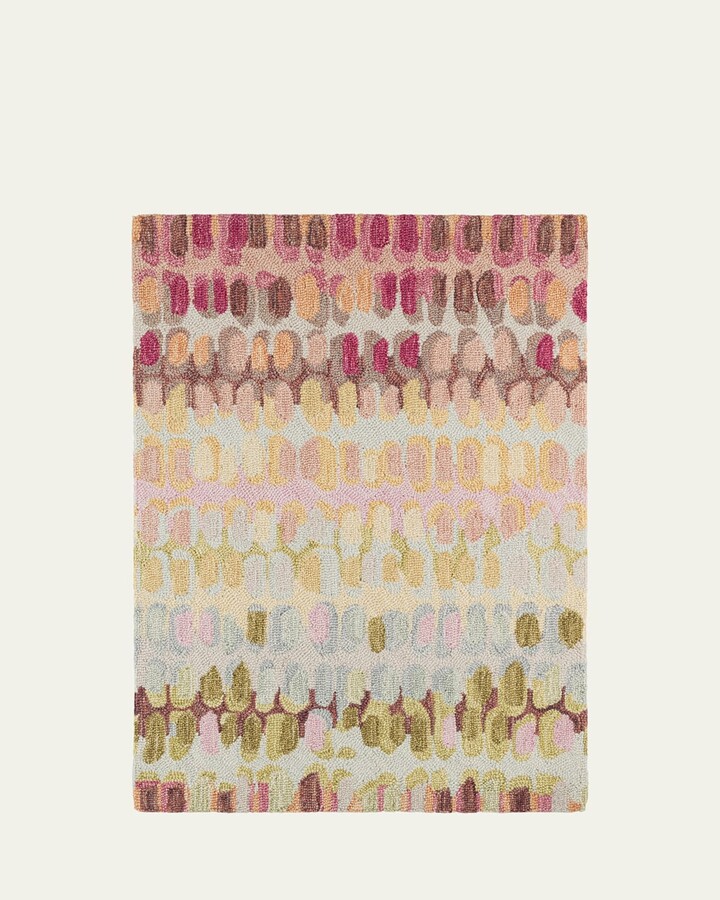 Annie Selke Paint Chip Pastel Micro-Hooked Rug, 8' x 10'