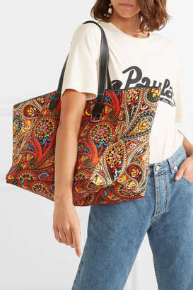J.W.Anderson Belt Leather-trimmed Printed Canvas Tote