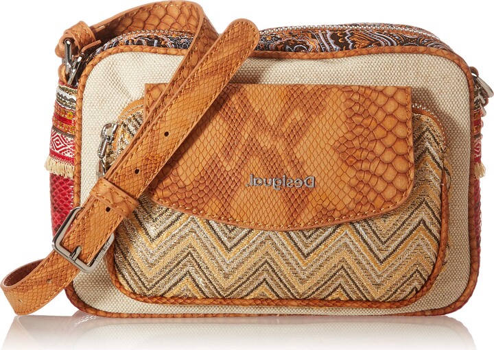 desigual pu shoulder bolsa