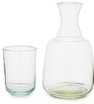 Southern Living Bedside Stackable Glass Carafe & Drinking Glass Set