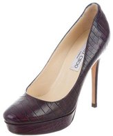 Thumbnail for your product : Jimmy Choo Embossed Platform Pumps