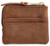 Thumbnail for your product : Herschel Men's 'Johnny' Half Zip Leather Wallet - Brown