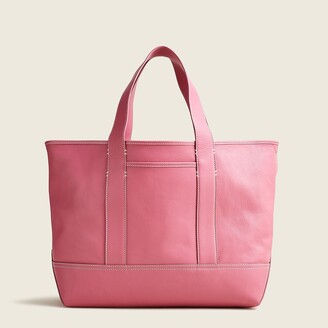 j crew leather tote