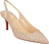 Thumbnail for your product : Christian Louboutin Apostrophy Slingback Pumps-Nude