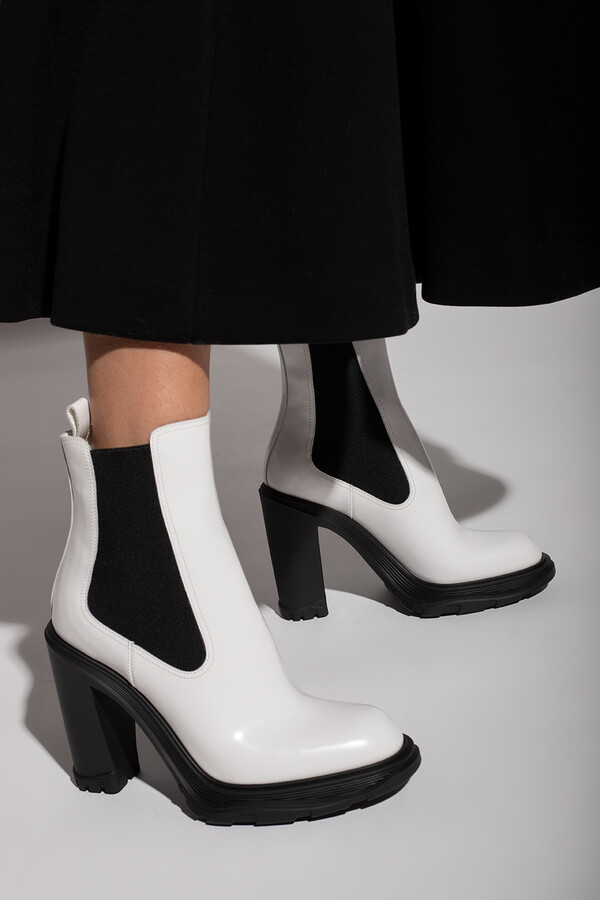 white chelsea boot
