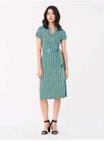 Thumbnail for your product : Diane von Furstenberg Grey Silk-Jersey Wrap Dress