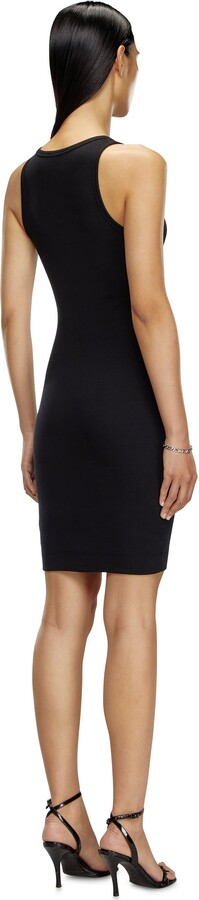 Short tank dress with D logo
