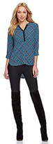 Thumbnail for your product : Sugar Lips Sugarlips Plaid Hi-Low Top