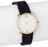 Thumbnail for your product : Xhilaration Women's Rubber Strap Watch with White Dial Black