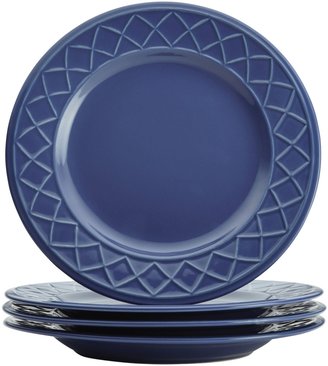 Paula Deen Savannah Trellis Stoneware Dinnerware Set, 16pc - Cornflower Blue