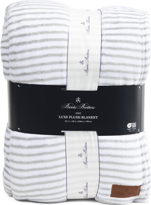 TJMAXX Striped Fleece Blanket, Polyester