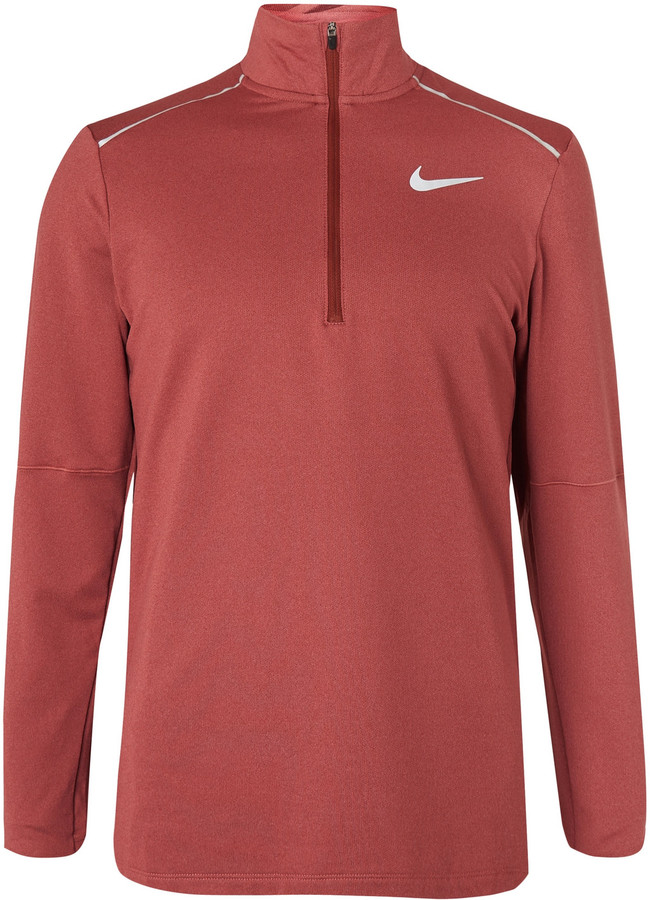 nike running dri fit half zip