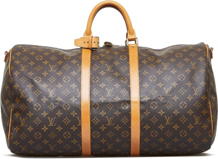 Used louis vuitton keepall bandouliere 55 duffel bag / X-LARGE