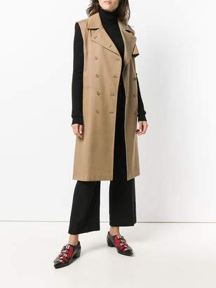 Max Mara double-breasted trench gilet