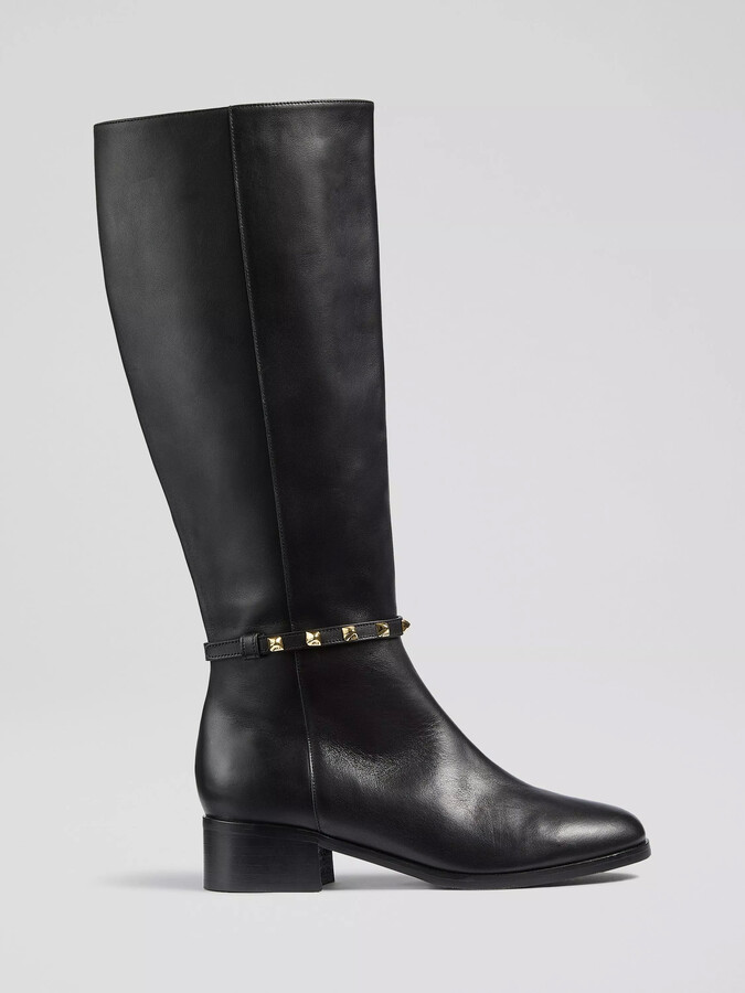 LK Bennett Brogan Leather Knee High Boots ShopStyle