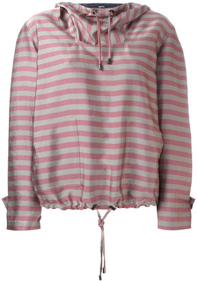 Jil Sander Navy striped hoodie