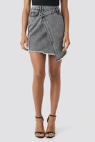 Thumbnail for your product : NA-KD Assymetric Closure Denim Skirt