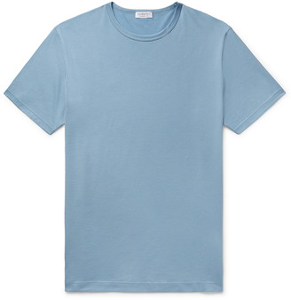 Sunspel Pima Cotton-Jersey T-Shirt - Men - Blue