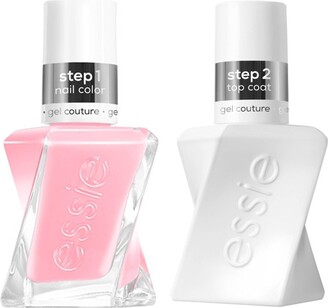 Essie Gel Couture Long Lasting Nail Polish Kit - Inside Scoop + Top Coat - 2ct