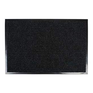 J&M, Utility Doormat, Heavy Duty, Ribbed and Waterproof, 30x48", Charcoal Black