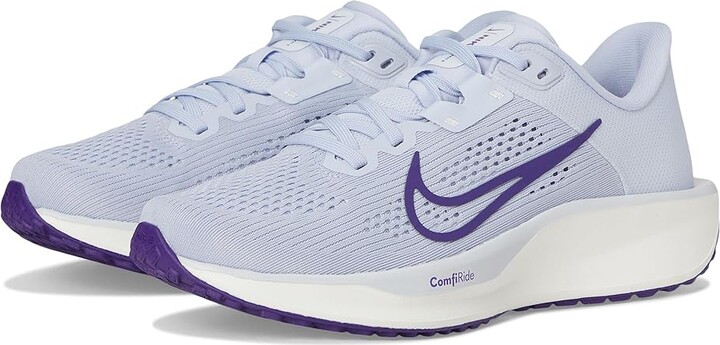 Nike Quest 6 Women's Shoes Ghost/Court Purple/Summit White/Footbal Grey : 7.5 B - Medium, Textile