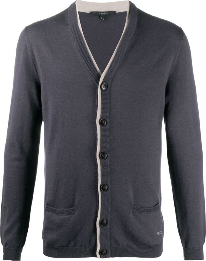 Gucci Long Sleeved V-Neck Cardigan