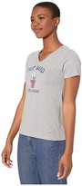 Thumbnail for your product : Life is Good Pot Head Flower Crusher Vee (Heather Gray) Women's Clothing
