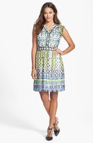 Thumbnail for your product : Jessica Simpson Print Chiffon Fit & Flare Dress