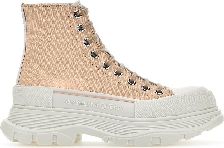 スニーカー ALEXANDER MCQUEEN Skin Pink Canvas Tread Slick Sneakers Alexander McQueen Skin Pink Canvas Tread Slick Sneakers