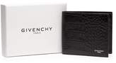 Thumbnail for your product : Givenchy Crocodile Effect Bi Fold Leather Wallet - Mens - Black