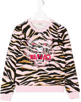 Thumbnail for your product : Kenzo Kids Tiger embroidered sweatshirt