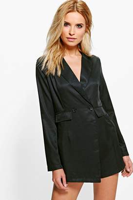 boohoo Isabel Blazer Tailored Woven Playsuit