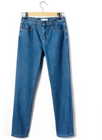 Thumbnail for your product : La Redoute JEANNE DAMAS X Faded Effect Straight-Cut Cropped-Length Jeans