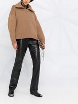 Thumbnail for your product : Alexander Wang Spread-Collar Wool Jumper