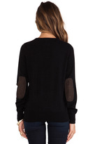 Thumbnail for your product : Demy Lee Joie Cashmere Elbow Patch Sweater