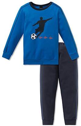 Schiesser Boy's Fußball Kn Anzug Lang Pyjama Sets,(Manufacturer Size: 6-7 Years)