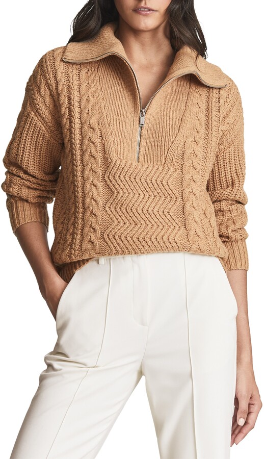 Half-zip Cable Sweater | Shop the world's largest collection of 