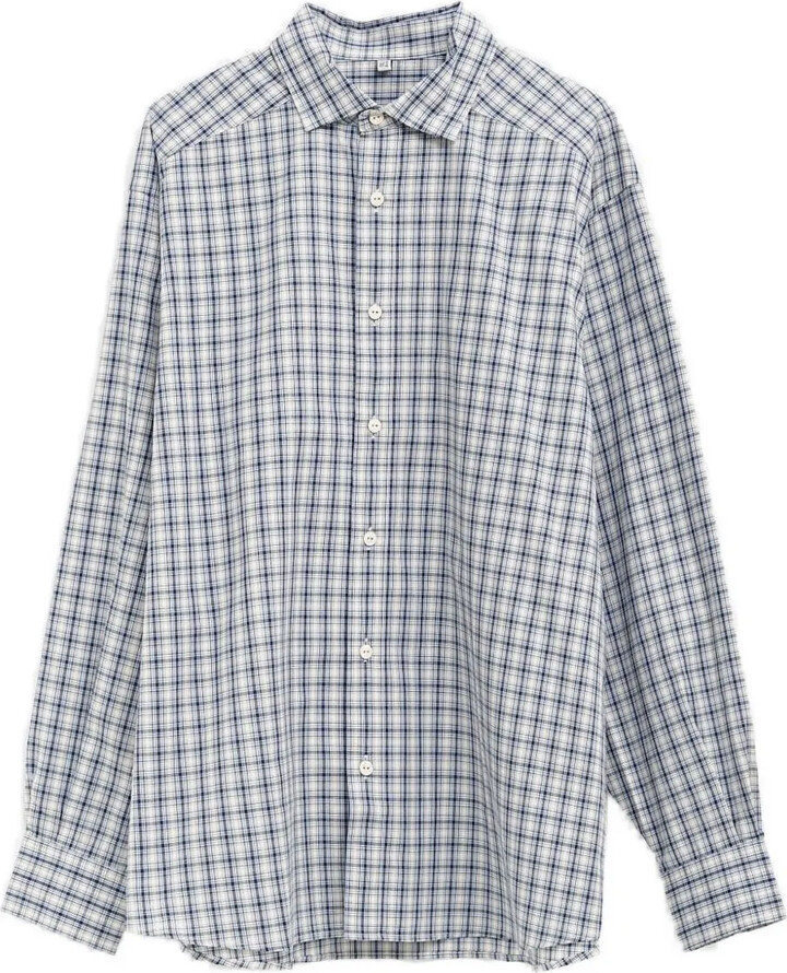 Base Range Claude checked button shirt