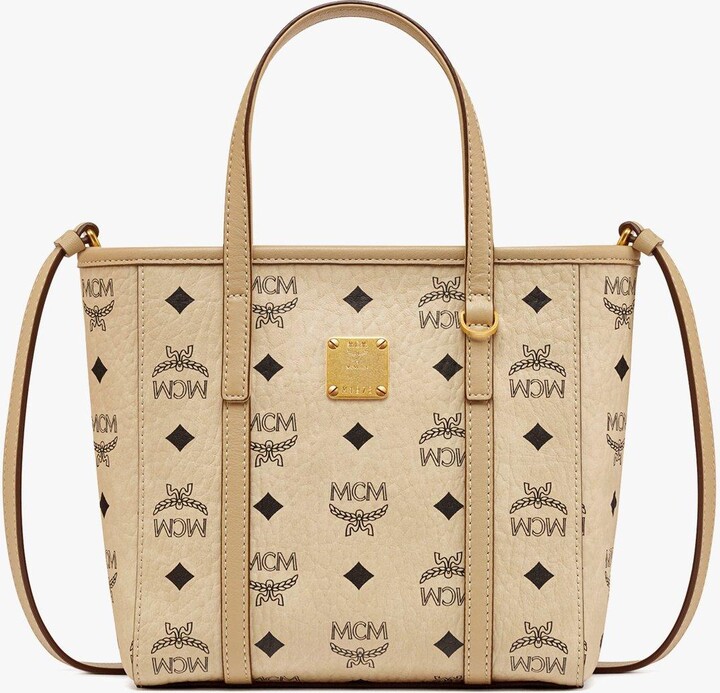 MCM Maxi Munchen Quilted Nylon Tote