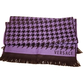Thumbnail for your product : Versace Purple Wool Scarf