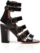 Thumbnail for your product : Laurence Dacade Buckled Strappy Leather Sandals in Black