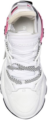 DSQUARED2 60mm Giant Leather & Neoprene Sneakers