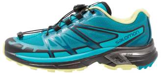 Salomon WINGS PRO 2 Trail running shoes enamel blue/blue bird/sunny lime