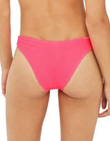 Thumbnail for your product : Topshop Shirred High Leg Bikini Bottoms