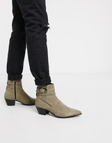 stone suede chelsea boots mens