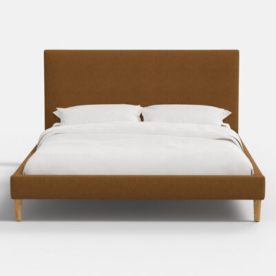 Skyline Furniture Avery Platform Bed In Zuma Amber