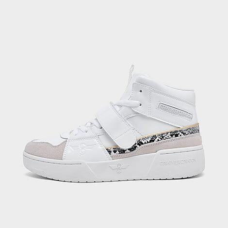 Creative Recreation Women's Stella Mid Casual Shoes in White/Grey | Size: 8.5